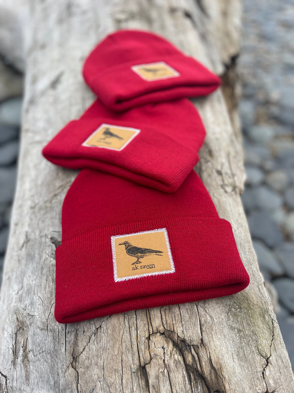 Cranberry AK Raven Patch Beanie $38.00