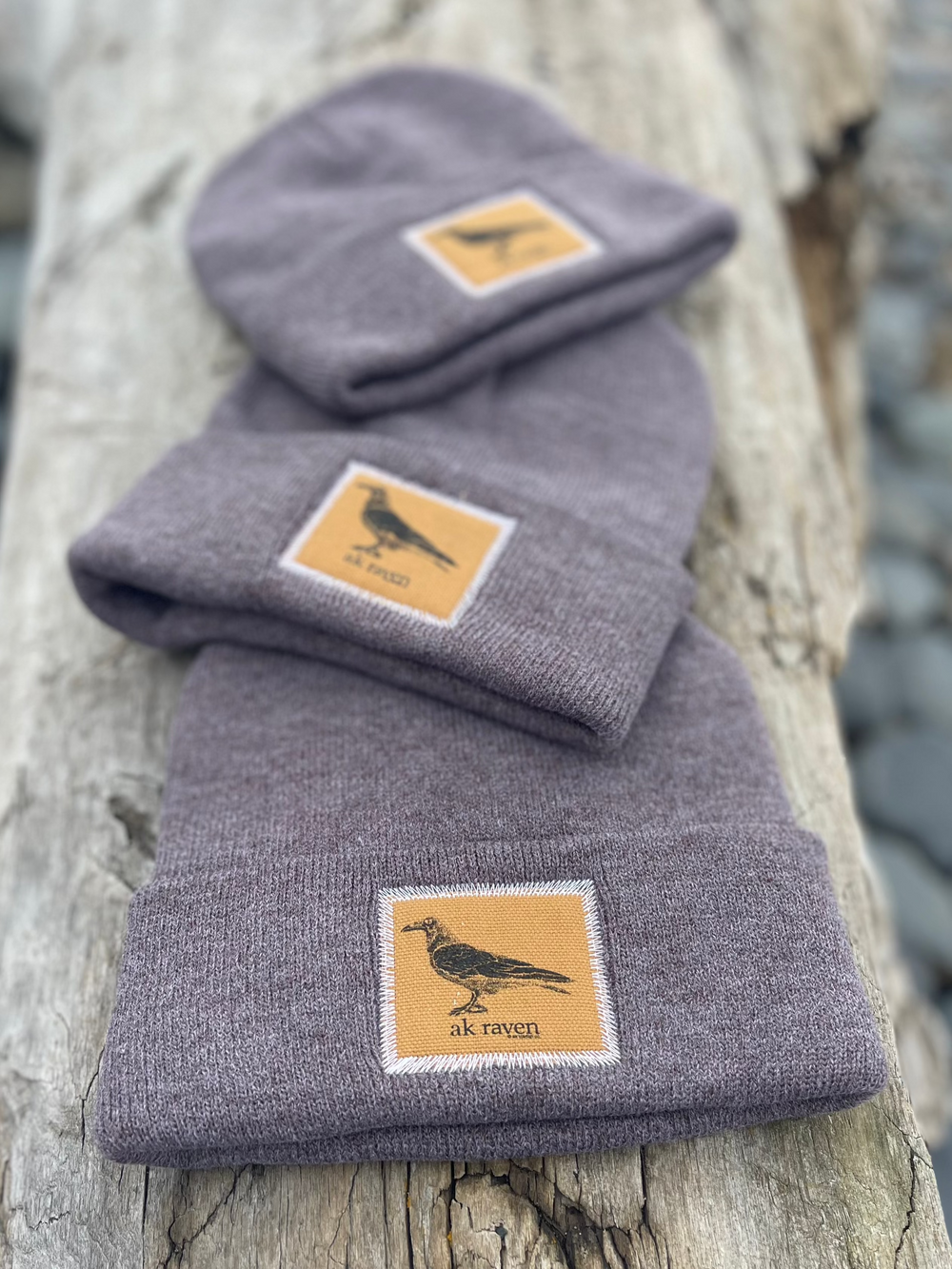 Fawn AK Raven Patch Beanie $38.00