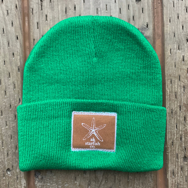 Beach Grass AK Starfish Co. Patch Beanie $38.00