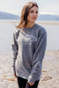 Shale AK Wild Salmon Triblend Crewneck $65.00