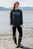 Heathered Black AK Wild Salmon Triblend Crewneck $65.00