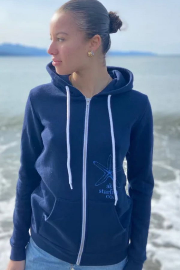 Ocean AK Starfish Co. 50/50 Zipped Hoody