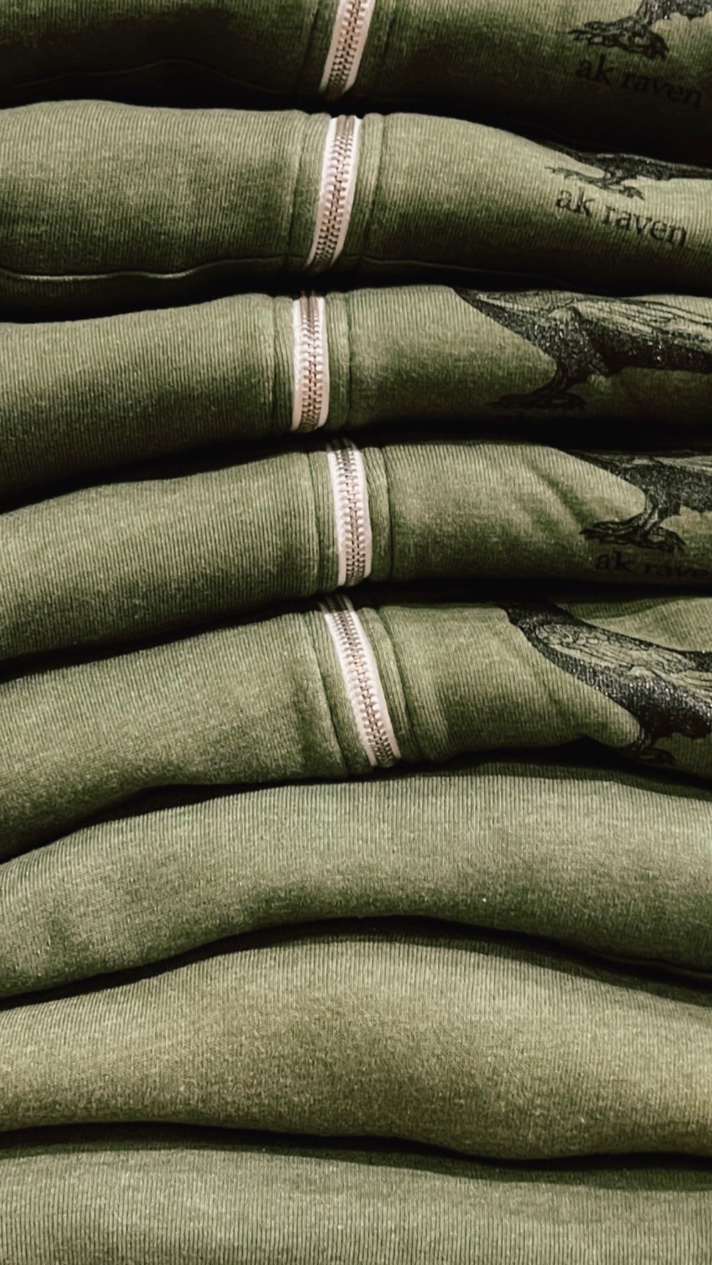 Spruce AK Raven Triblend Zipped Hoody $69.00