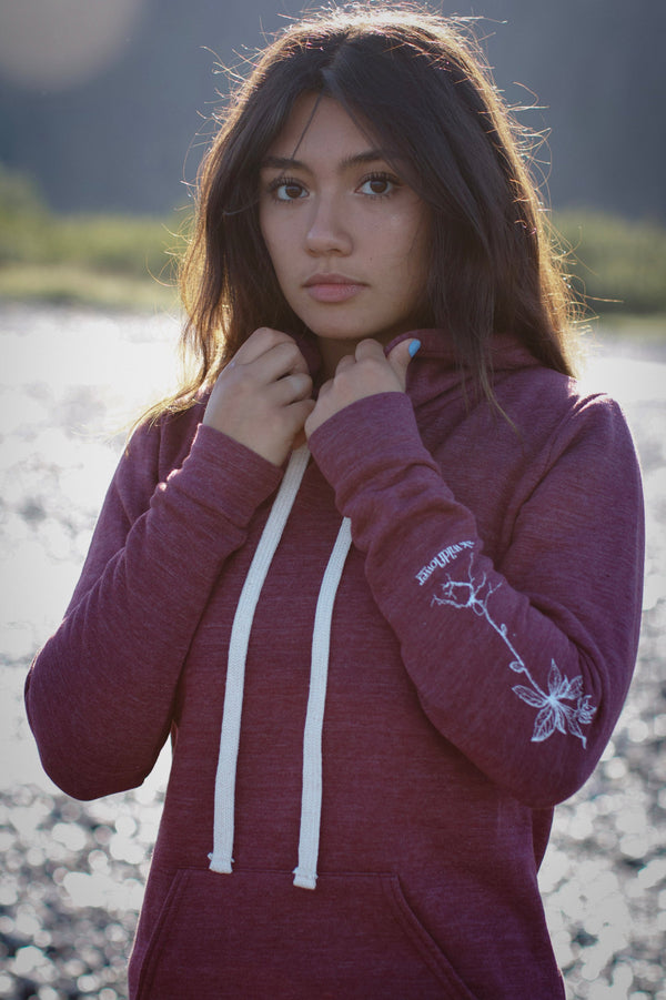 Beach Rose AK Wildflower Triblend Pullover Hoody $68.00