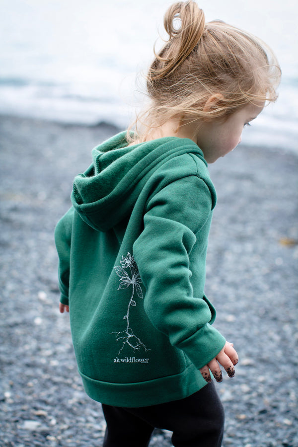 Marine AK Wildflower Children's Triblend Zipped Hoody