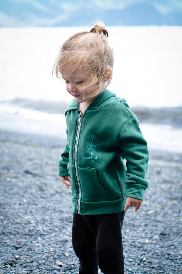 Marine AK Starfish Co. Children's Triblend Zipped Hoody