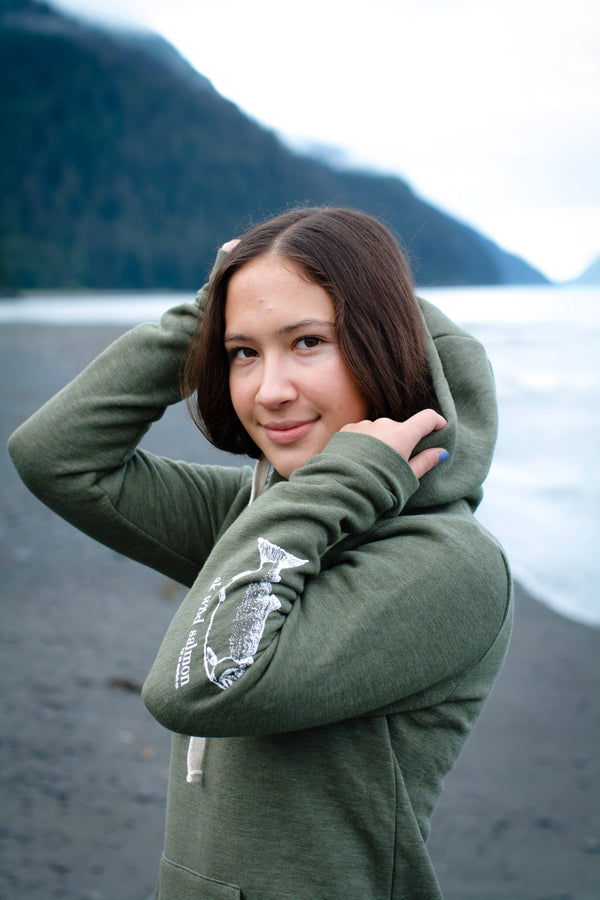 Seaweed AK Wild Salmon Triblend Pullover Hoody $68.00