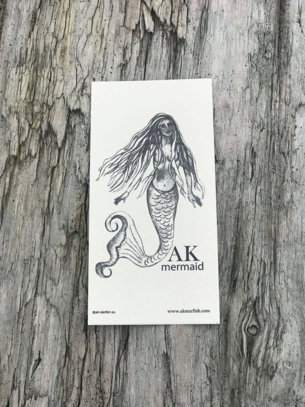 Cream AK Mermaid Sticker $6.00