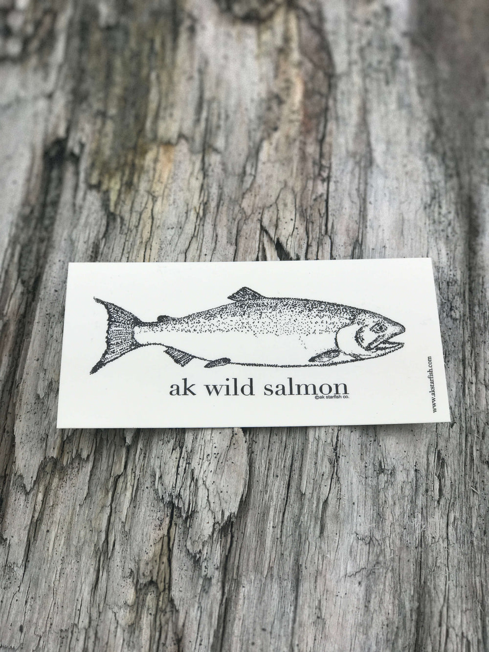 Cream AK Wild Salmon Sticker $6.00