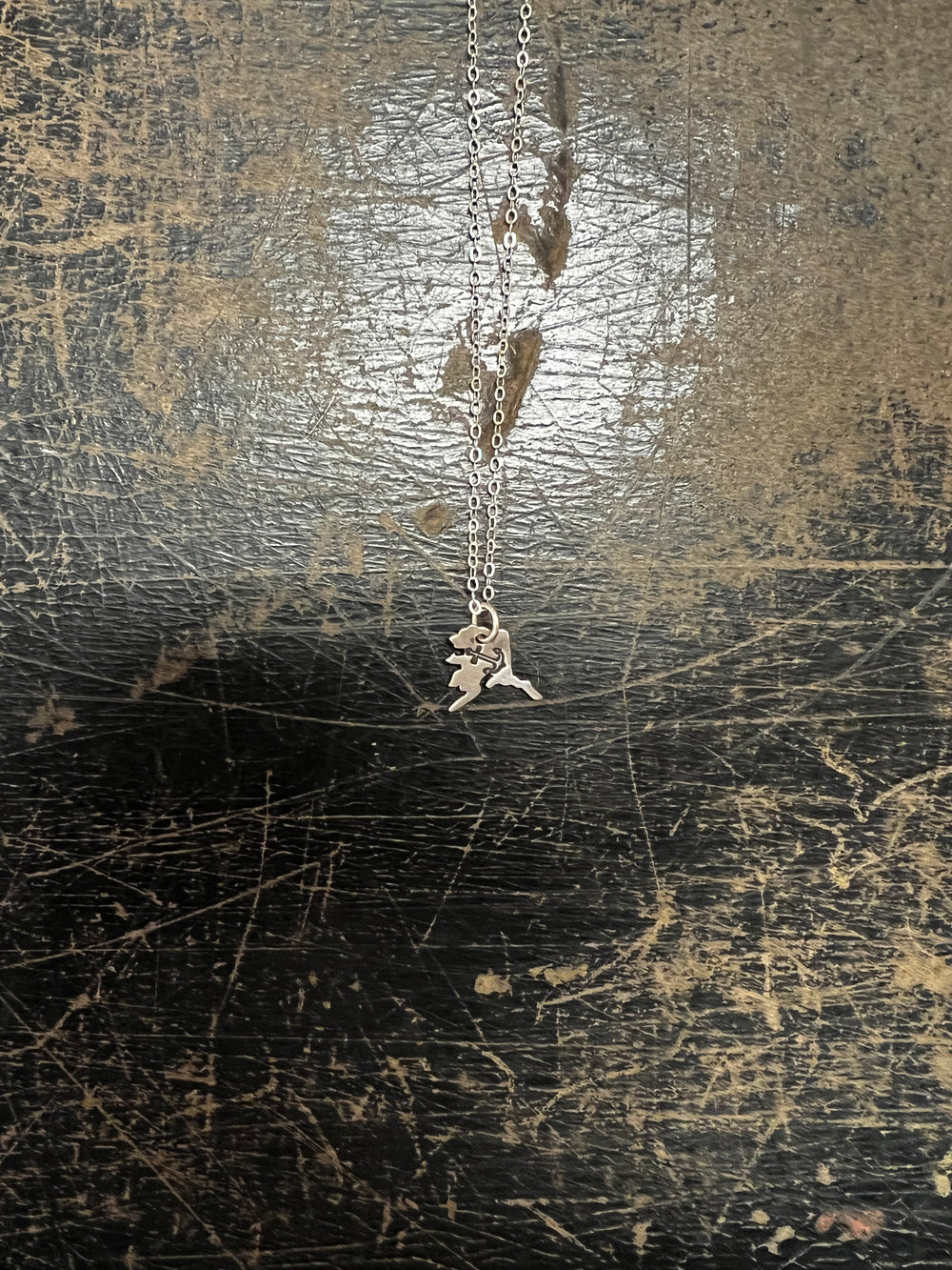 Miniature Alaska Shape with Anchor $48.00