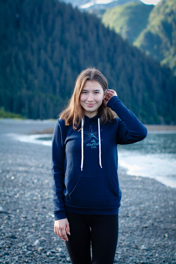 Midnight AK Starfish Co. 50/50 Pullover Hoody