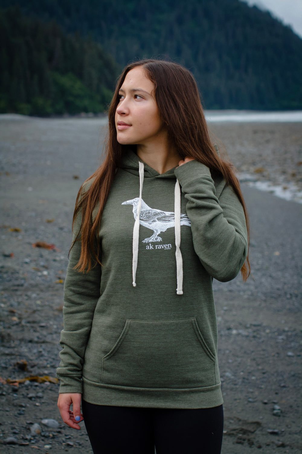 Seaweed AK Raven Triblend Pullover Hoody