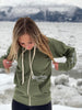 Seaweed AK Wild Salmon Triblend Zipped Hoody