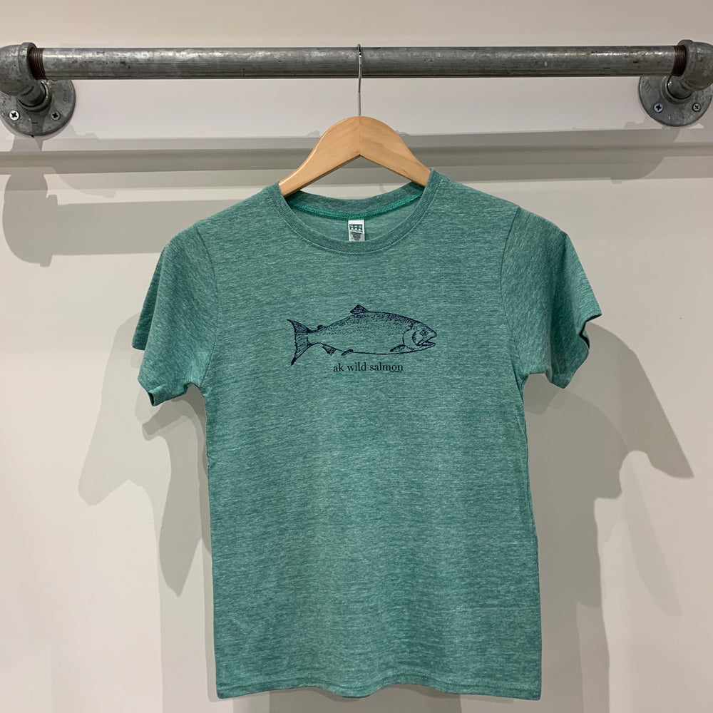 Beach Grass AK Wild Salmon Triblend Short Sleeve Tee