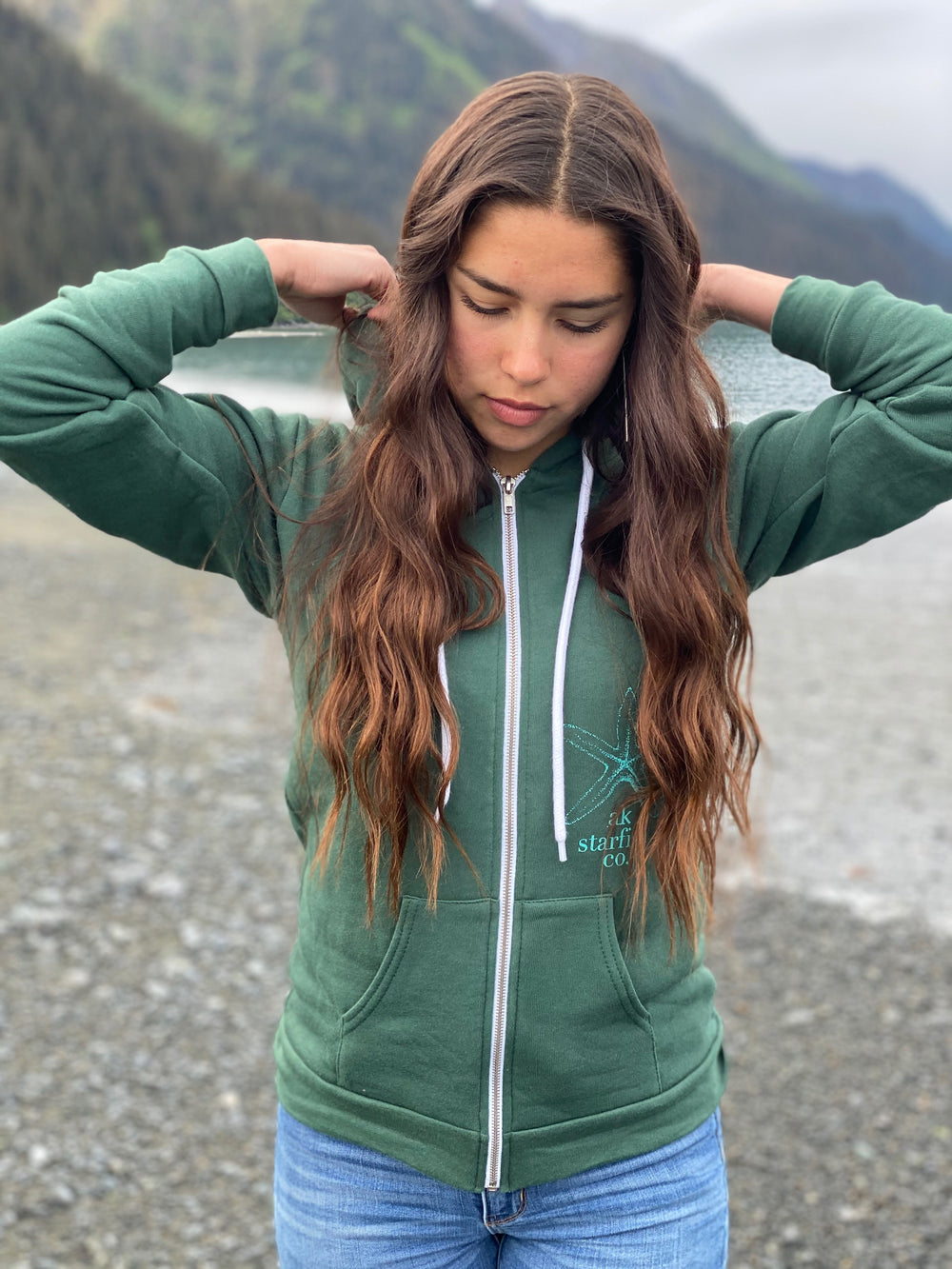 Marine AK Starfish Co. 50/50 Blend Zipped Hoody