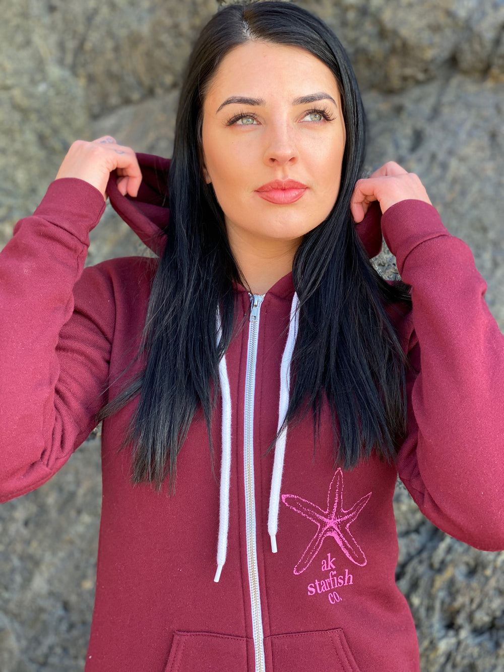 Rosehip AK Starfish Co. 50/50 Zipped Hoody