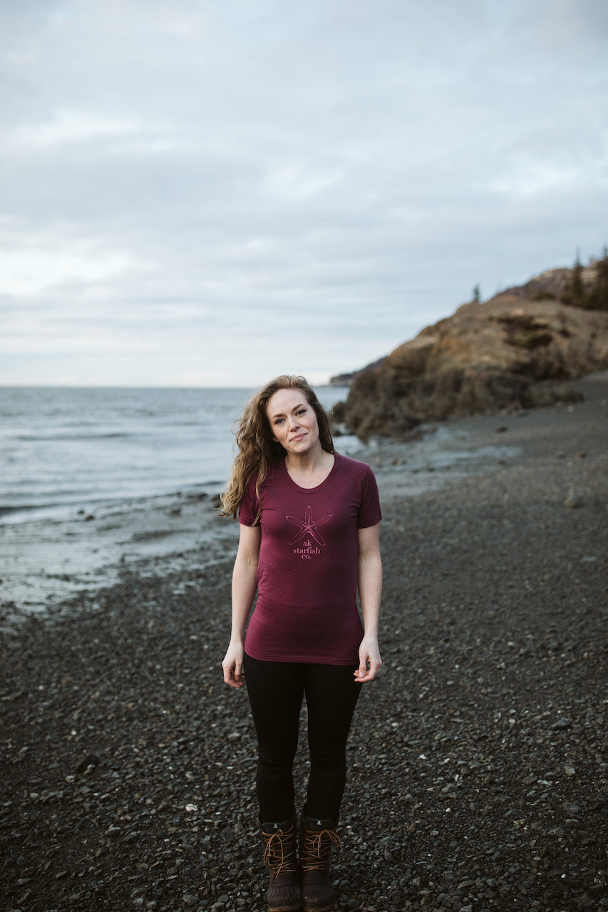 Rosehip AK Starfish Co. Blended Short Sleeve Tee