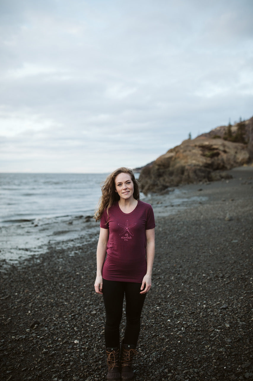 Rosehip AK Starfish Co. Blended Short Sleeve Tee