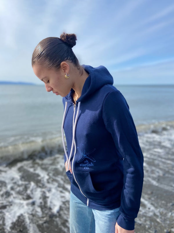 Ocean AK Starfish Co. 50/50 Zipped Hoody