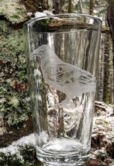 AK Raven Engraved Pint Glasses $15.00