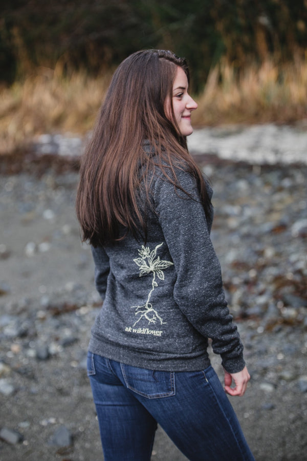 Slate AK Wildflower Triblend Zipped Hoody