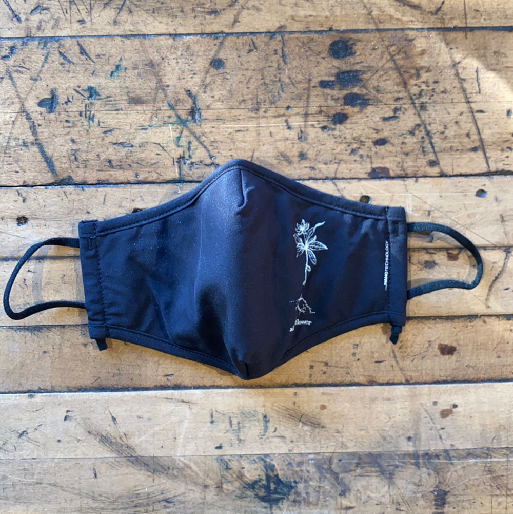 Black AK Wildflower Face Mask $15